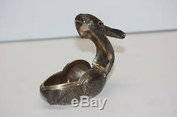 CARTIER Sterling Silver Easter Bunny/Rabbit Trinket Box Rare Collectible Italy