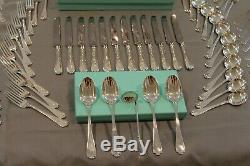 COMPLETE 124 Piece Tiffany Flemish Sterling Flatware Silverware Set For 12