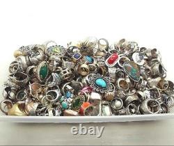 C 50 Grams Ring Lot Assorted Sterling Silver 925 Wholesale Resale Vintage Now