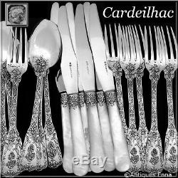 Cardeilhac French Sterling Silver Dinner Flatware Set 18 pc Neoclassical