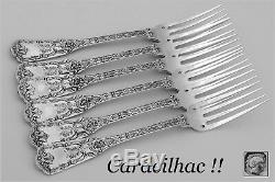 Cardeilhac French Sterling Silver Dinner Flatware Set 18 pc Neoclassical