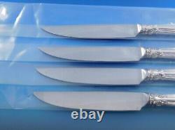 Chantilly by Gorham Sterling Silver Steak Knife Set 4pc Serrated Custom 8 7/8