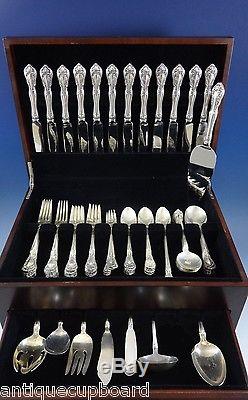 Chateau Rose by Alvin Sterling Silver Flatware Set For 12 Service 104 Pieces