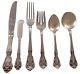 Chateau Rose By Alvin Sterling Silver Flatware Set For 8 Service 53 Pieces