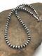 Childrens Native American Navajo Pearls 5 Mm Sterling Silver Bead Necklace 12