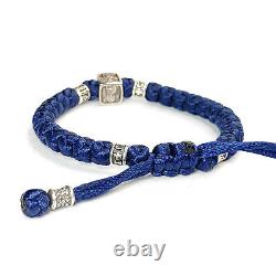 Christian Handmade Jewelry Bracelet Komboskini with Sterling Silver Beads