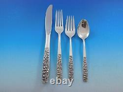 Contessina by Towle Sterling Silver Floral Flatware Set For 8 Service 45 Pieces