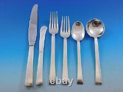 Continental by International Sterling Silver Flatware Service for 12 Set 77 pcs