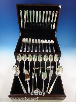 Craftsman by Towle Sterling Silver Flatware Set For 12 Service 67 Pieces