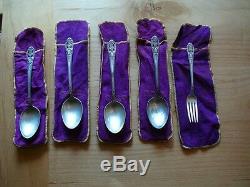 Crown Princess Sterling Silverware by Fine Arts Silver (1949) 6 settings &extras