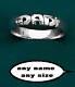 Dad, Daddy, Sterling Silver Father Ring Bands Any Size