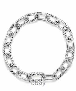 DAVID YURMAN Madison Chain Sterling Silver 8.5mm Bracelet Size M NEW