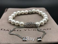 DAVID YURMAN Spiritual Bead Bracelet Sterling Silver With Freshwater Pearls NWOT