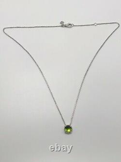 DAVID YURMAN Sterling Silver 925 Chatelaine Pendant Necklace With Peridot