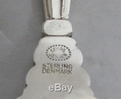 Danish Sterling Silver Georg Jensen Acorn 70 Piece Flatware Set