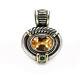 David Yurman Sterling Silver Citrine & Peridot Cable Pendant