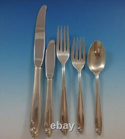 Debutante by Wallace Sterling Silver Flatware Set For 12 Service 63 Pieces