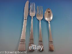 Diadem by Reed & Barton Sterling Silver Flatware Service Set 35 PC Modern Beaded