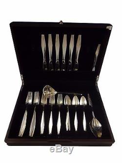 Diamond by Reed and Barton Sterling Silver Flatware Service Set 28 Pcs Gio Ponti
