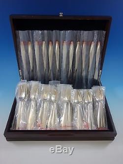 Diamond by Reed and Barton Sterling Silver Flatware Set Service 48 pc New Unused