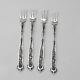 Dresden Cocktail Forks Set Whiting Sterling Silver Pat 1896 No Mono