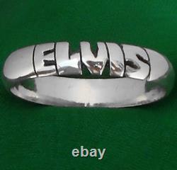 ELVIS PRESLEY, name STERLING SILVER Ring, ANY SIZE