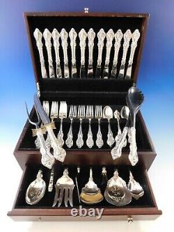 El Grandee by Towle Sterling Silver Flatware Set for 12 Service 61 pieces