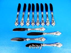 Eloquence By Lunt Sterling Silver Butter Spreader Hollow Handle 6 1/4 Set of 12