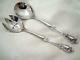 Eloquence By Lunt Sterling Silver Handle Custom Made Salad Set Servers