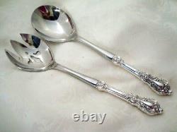 Eloquence by Lunt Sterling Silver Handle Custom Made Salad Set Servers