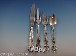 English Gadroon by Gorham Sterling Silver Flatware Set For 8 Service 43 Pieces