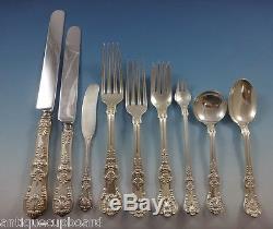 English King by Tiffany & Co. Sterling Silver Dinner Size Flatware Set 110 Pcs