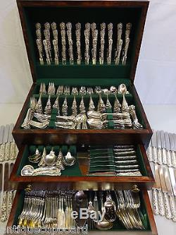 English King by Tiffany & Co. Sterling Silver Dinner Size Flatware Set 482 Pcs