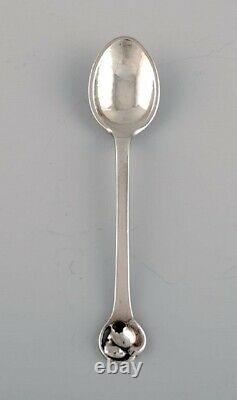 Evald Nielsen teaspoon in sterling silver. 1920s