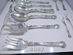 Extensive Grouping Of 16 Gorham Buttercup Sterling Silver Serving Pieces 27toz