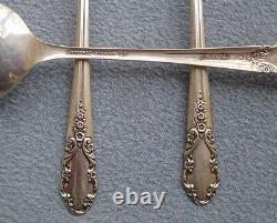 FOUR International Sterling Silver Bridal Veil Round Bowl Soup Spoons
