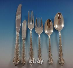 Feliciana by Wallace Sterling Silver Flatware Set For 8 Service 56 Pieces