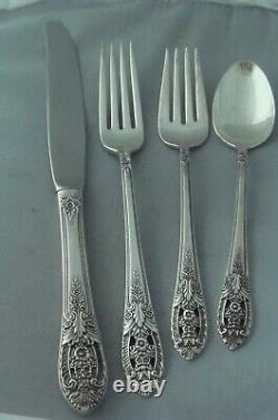 Fine Arts Crown Princess Sterling Silver Four (4) Piece Setting