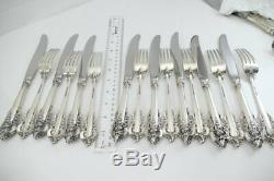 Fine Sterling Grand Baroque True Dinner Knife / Fork Set(s) No monos REDUCED