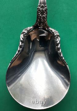 Fine Sterling Silver Gorham Old Baronial 1898 Large Serving Spoon 9 1/4 Antique