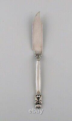 Fish knife in sterling silver. Georg Jensen style. 1930s / 40s