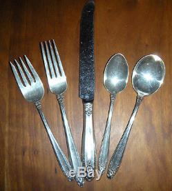 Five (5) Piece Place Setting of Prelude Sterling Silver From International EUC