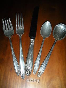 Five (5) Piece Place Setting of Prelude Sterling Silver From International EUC