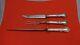 Fleury By Gorham Sterling Silver Roast Carving Set 3pc