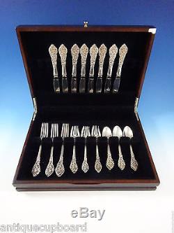 Florentine Lace by Reed & Barton Sterling Silver Flatware Service 8 Set 32 Pcs
