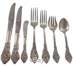Florentine Lace by Reed & Barton Sterling Silver Flatware Service 8 Set 57 Pcs