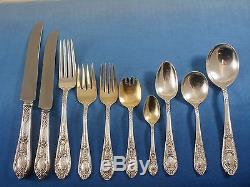 Fontaine by International Sterling Silver Flatware Set Dinner Fitted Box 125 Pcs