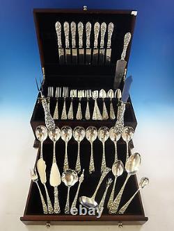 Forget Me Not by Stieff Sterling Silver Flatware Service For 8 Set 61 Pieces