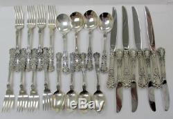 Four Buttercup By Gorham Sterling Silver 6-piece Place Settings 24 Total