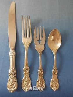 Francis I Reed & Barton Sterling Silver Script Mark Place Setting(s) 4pc
